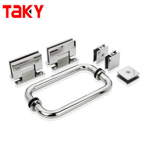 مفصلة زجاجية جديدة قابلة للطي، نظام انزلاق من الفولاذ المقاوم للصدأ، مفصلة زجاجية للحمام - Product Image 1