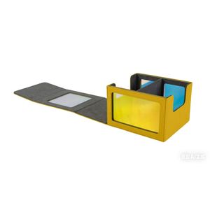 กล่องเก็บการ์ดสะสม FC Holographic PET Panel PU Trading Card Deck Box ความจุ 400+ ใบ  วัสดุหนังอย่างดี  ขนาดใหญ่ สำหรับนักสะสม - Product Image 4