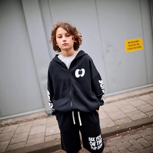 Nouvelle Collection Printemps-Été 2026 : Ensemble Sweat à Capuche Imprimé en Coton Tendance pour Enfants (3-8 Ans) – Style Unisexe et Marque Branchée - Product Image 3