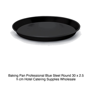 Moule à gâteau rond en acier bleu Ø 30 cm H 2,5 cm - Product Image 2