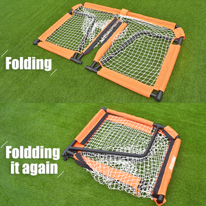 Khung thành bóng đá xếp gọn phổ biến nhất năm 2025, chất lượng cao, dùng cho huấn luyện bóng đá, với khung kim loại chắc chắn và lưới bền. - Product Image 5