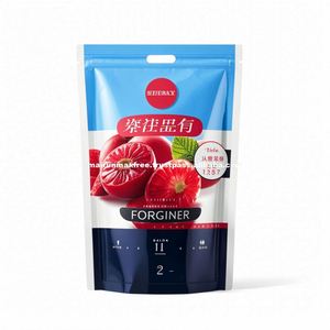 Sacs Mylar personnalisés imprimés, réutilisables, résistants à l'humidité, pour aliments pour animaux de compagnie et suppléments en poudre, sachets à fermeture éclair verticaux - Product Image 1