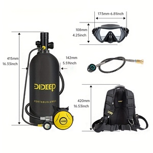 ถังดำน้ำ DIDEEP ราคาโรงงาน ขนาด 3 ลิตร ใช้ได้ 30-50 นาที พร้อมหน้ากาก - Product Image 6