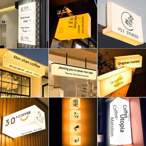 Рекламный круглый световой короб на заказ оптом, уличный круглый акриловый светодиодный световой короб для меню ресторана, для рекламы - Product Image 4