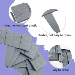 Bordo del bordo del giardino di vendita caldo, recinzione di <span class=keywords><strong>plastica</strong></span> effetto pietra fai da te letto di fiori decorativo grigio ad incastro prato all'aperto - Product Image 2