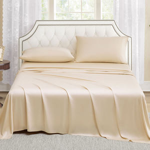 Biểu Tượng Tùy Chỉnh In Màu Rắn 300 Chủ Đề Đếm Kích Thước Duy Nhất Vua Bông Bộ Đồ Giường Đặt Với Tấm Ga Giường Phẳng - Product Image 2