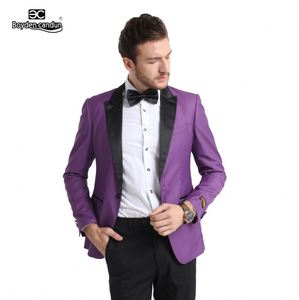 Wholesale dark purple suit For 