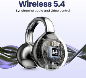 Low Latency Earbuds Ear <b>Clip</b> Ear <b>Hook</b> Earphones M79 Headphones LED Digital Air Conduction - Product Image 3