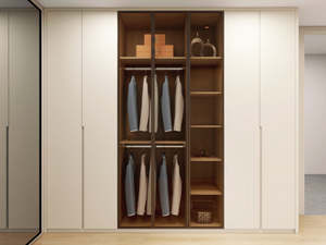 <span class=keywords><strong>Armadio</strong></span> Moderno Minimalista Personalizzato in Legno Massello <span class=keywords><strong>con</strong></span> Ante Scorrevoli e Vetrina per Camera <span class=keywords><strong>da</strong></span> <span class=keywords><strong>Letto</strong></span>, Arredamento per la Casa - Product Image 3