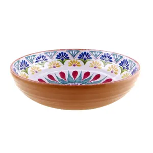 SEBEST Factory New Product For Melamine Plastic Design Bowl Colorful Ceramic Serving Bowls 8 inch / 10 inch for sale