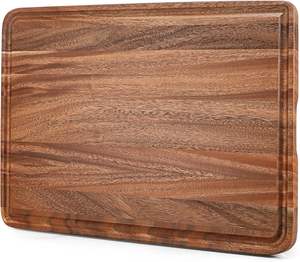 Tabla <span class=keywords><strong>de</strong></span> Cortar <span class=keywords><strong>de</strong></span> Madera <span class=keywords><strong>de</strong></span> Acacia Extra Grande para Cocina, <span class=keywords><strong>con</strong></span> <span class=keywords><strong>Fregadero</strong></span> Integrado y Asa, Apta para Pavo, Carne, Verduras, <span class=keywords><strong>Barbacoa</strong></span> - Product Image 1