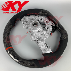 Accesorios para Automóviles, Volante Deportivo Personalizado con LED, Fibra de Carbono, Cuero de Ante, Estilo Racing para Kia Stinger GT 2017-2023 - Product Image 6