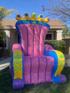 Chaise de trône pour les chaises de roi gonflables scellées par air de roi ou de reine, trône fatigué d'air pour la chaise d'explosion de jeu d'enfants pour la photographie - Product Image 5