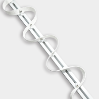 Système de rail de rideau de bureau à plis ondulés silencieux S-Wave avec rail motorisé intelligent compatible Z-Wave pour un fonctionnement fluide
