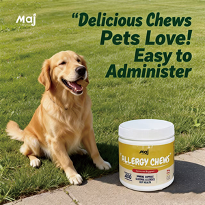 Complément alimentaire immunologique pour chiens OEM - Aller-Immune Bites avec <span class=keywords><strong>huile</strong></span> <span class=keywords><strong>de</strong></span> saumon sauvage d'Alaska riche en oméga 3 + probiotiques, nutrition pour chiens - Product Image 6