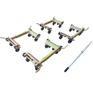 Déplaceur de voiture manuel à quatre roues en acier 3T, outil de <span class=keywords><strong>remorquage</strong></span> robuste, OEM - Product Image 1