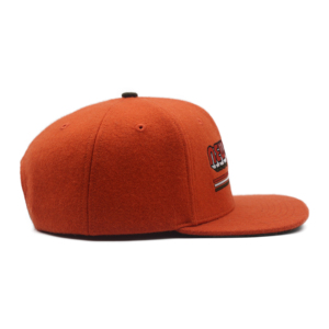 Casquettes Snapback en laine Melton à 6 panneaux avec logo personnalisé ODM TCAP Chine - Product Image 3