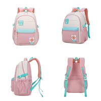 Sac à dos scolaire grande capacité style exclusif 2026, mode décontractée, avec décorations florales mignonnes pour enfants