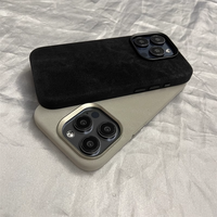 Coque de Téléphone Leyi Personnalisée Antichoc en Cuir PU à Couverture Intégrale avec Fermeture Magnétique en Tissu pour iPhone 16 Pro Max