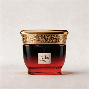 Ensemble de pots à oud en verre de style arabe de qualité supérieure avec couvercle doré, logo personnalisé pour cadeau et décoration intérieure - Product Image 4