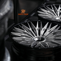 Jantes en alliage forgé de luxe multi-rayons personnalisées pour Audi C8 M5 M6 URUS Mercedes, design maillé, garantie à vie, 16-24 pouces