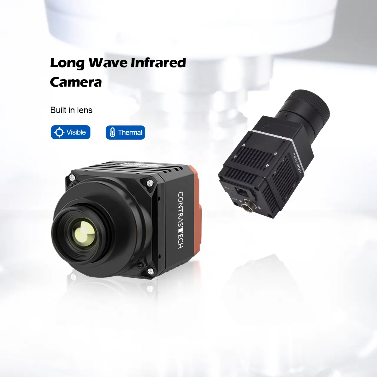35mm Lens yüksek hassasiyet soğutmasız GigE Vision LWIR termal sıcaklık ölçümü için düşük ışık cmos kamera hayal