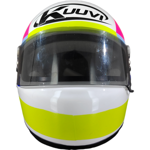 Casco da Moto Racing Integrale da Uomo Mini Personalizzato di Alta Qualità Nuovo in ABS con Doppia Visiera e Fodera in Schiuma Ottima Idea Regalo PC - Product Image 6