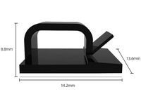 Pince de câble en silicone auto-adhésive 3M Pince d'organisation de câble en plastique nylon pour le câblage de la voiture