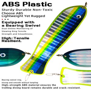 SNEDA - Señuelo de Pesca con Forma de Pez Extra Grande de 32 cm, Cuchilla de Pala Resistente para Pesca de Salmón - Product Image 2