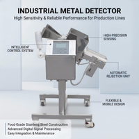 Detector de Metales Automático para Alimentos en Tuberías Averguard |   Alta Sensibilidad SUS304 |   Cumple con HACCP y FDA para Líquidos y Pastas