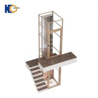 Ascenseur hydraulique pratique pour la maison, ascenseur résidentiel pour maison, villa, capacité 400 kg, 2 à 6 étages