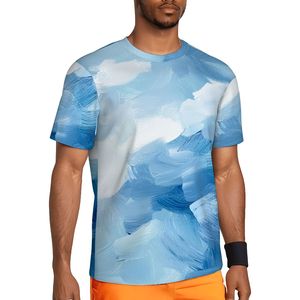 Camiseta con estampado de estilo callejero para hombre, imagen personalizada, algodón pesado/fibra de bambú, 250 Gsm, malla larga, serigrafía comprimida - Product Image 2