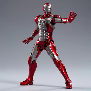 Figura de Acción Original de Marvel a Escala 1/10 de Zd Toys, Iron Man Edición 10.º Aniversario <span class=keywords><strong>MK</strong></span> 5, Modelo de Plástico con Articulaciones Móviles, Sin Iluminación - Product Image 4