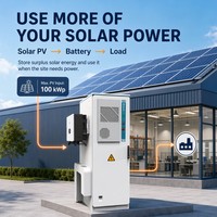 Sistema de Almacenamiento de Energía (ESS) de Litio-Ferrofosfato (LiFePO4) de Alto Voltaje, 112.5kWh, 358V, 314Ah, Configuración con Inversor Híbrido de 50kW, Refrigeración Líquida, Fuera de Red
