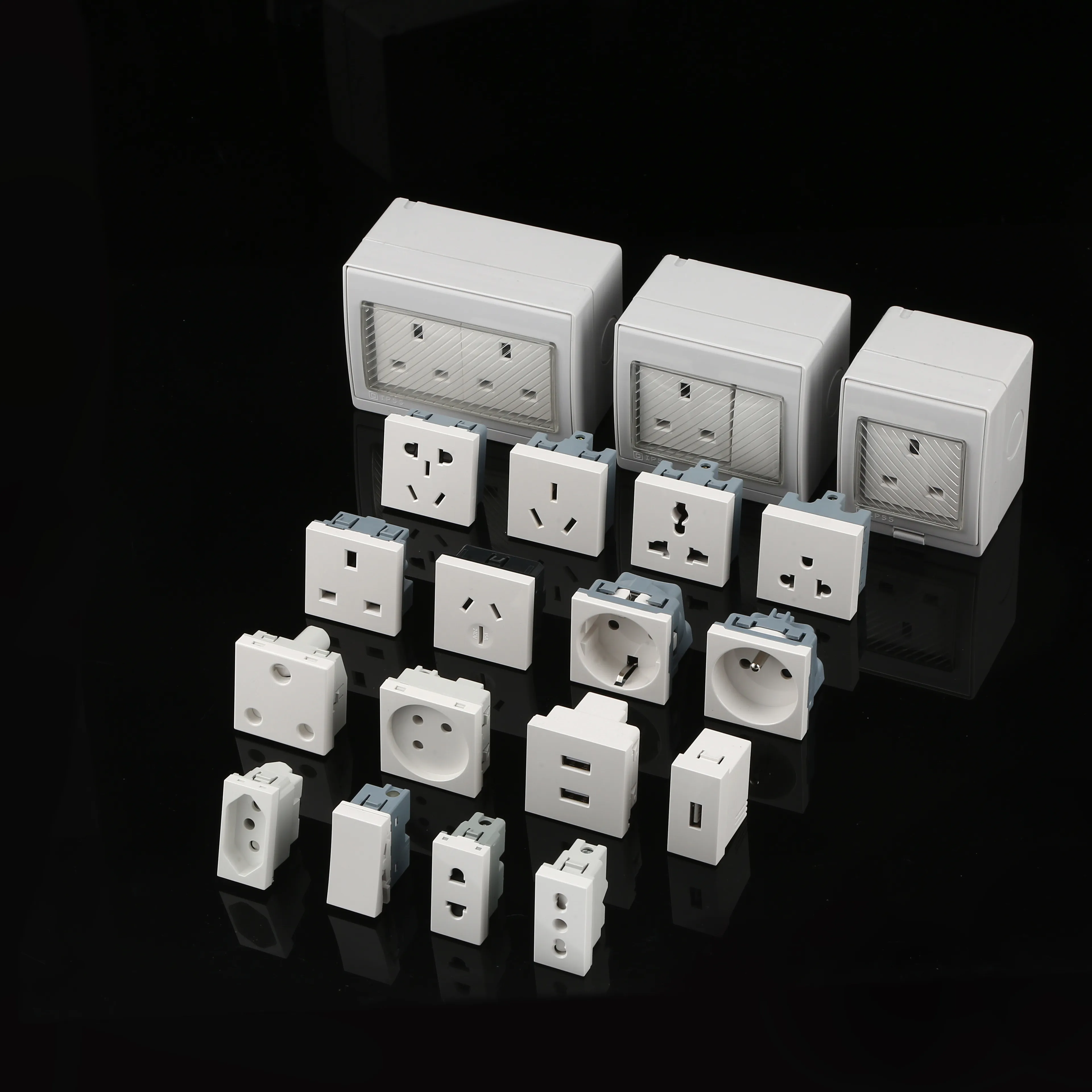 45 type modular switch socket