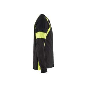 BLAKLADER-T-shirt manches longues 352010309933M Noir/Jaune-T-SHIRTS ET POLO DE TRAVAIL EAN 7330509697542 - Product Image 4
