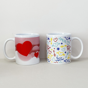 Tazza da <span class=keywords><strong>Caffè</strong></span> per San Valentino a Doppio Strato Isolata, Elegante e Portatile con Coperchio Sigillato in Ceramica - Product Image 4