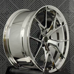 Jantes en alliage d'aluminium chromé de 17, 18, 19, 20, 22 et 24 pouces, 5x120, 5x114.3, 5x112, forgées pour BMW M3 M4 E88 Tesla <span class=keywords><strong>Mustang</strong></span> - Product Image 2