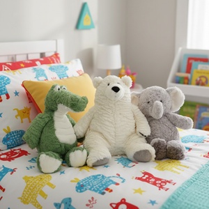 Jouets en peluche doux et moelleux de haute qualité en gros, vente chaude, personnalisables, en forme d'éléphant, pour la décoration intérieure et la promotion - Product Image 6