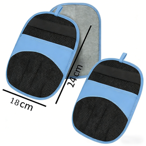 Guanti e Spazzola Lavabili in Poliestere <span class=keywords><strong>per</strong></span> la Rimozione dei Peli di Animali Domestici, Strumento Manuale <span class=keywords><strong>per</strong></span> la Rimozione dei Peli di <span class=keywords><strong>Cani</strong></span> e Gatti <span class=keywords><strong>per</strong></span> il Bagno - Product Image 5
