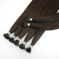 Extensions de cheveux naturels noirs invisibles de qualité supérieure, pointe en K, cheveux humains vierges, double épaisseur, qualité salon, kératine