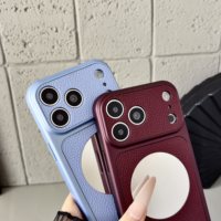 Étui personnalisable tendance en similicuir grain litchi magnétique à couverture intégrale pour iPhone 18 17 Pro Max avec protection du bouton de l'appareil photo