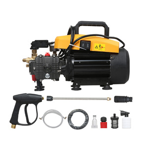 <span class=keywords><strong>Pompe</strong></span> à <span class=keywords><strong>eau</strong></span> haute pression portable Sonlin 1800W 100 bars 10L/min jaune <span class=keywords><strong>pour</strong></span> lave-auto 220V 50Hz Nettoyeur haute pression - Product Image 1