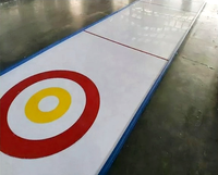 Piste de curling synthétique, planche de curling