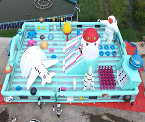CHIKUN CK 932 Château gonflable géant pour enfants et adultes, matériau PVC, installation facile, capacité de 20 personnes, extérieur - Product Image 2