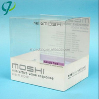 Boîte de présentation pliable transparente personnalisée, forme personnalisable, impression de logo, emballage en plastique PET fait main pour