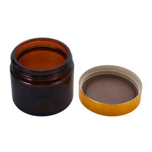 Pot en verre ambré de qualité supérieure avec couvercle noir sécurisé pour crème hydratante pour les <span class=keywords><strong>yeux</strong></span>, format voyage, échantillon cosmétique 5g - Product Image 2