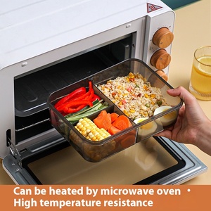 Large Capacity Portable Microwave-Safe Lunch Bento Box Plastic Divided Storage for Students Office Workers Sealable Rectangular - Product Image 4