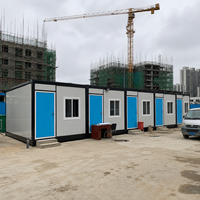 Maisons conteneurs pliables de 20 pieds, maison modulaire pour bureau de chantier, structure en acier antirouille, assemblage rapide, structure durable