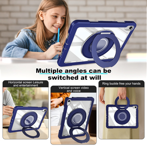 Funda <span class=keywords><strong>para</strong></span> tableta <span class=keywords><strong>para</strong></span> IPad A16 11th 2025 iPad 10,9 10th 2022, fundas de soporte de anillo giratorio esmerilado <span class=keywords><strong>para</strong></span> <span class=keywords><strong>PC</strong></span> de silicona <span class=keywords><strong>para</strong></span> tableta, armadura de cristal - Product Image 3